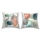Earth Tone Obliques 2 PC Decorative Printed Throw Pillow Set Design by Carol Robinson, 18 x 7 x 18